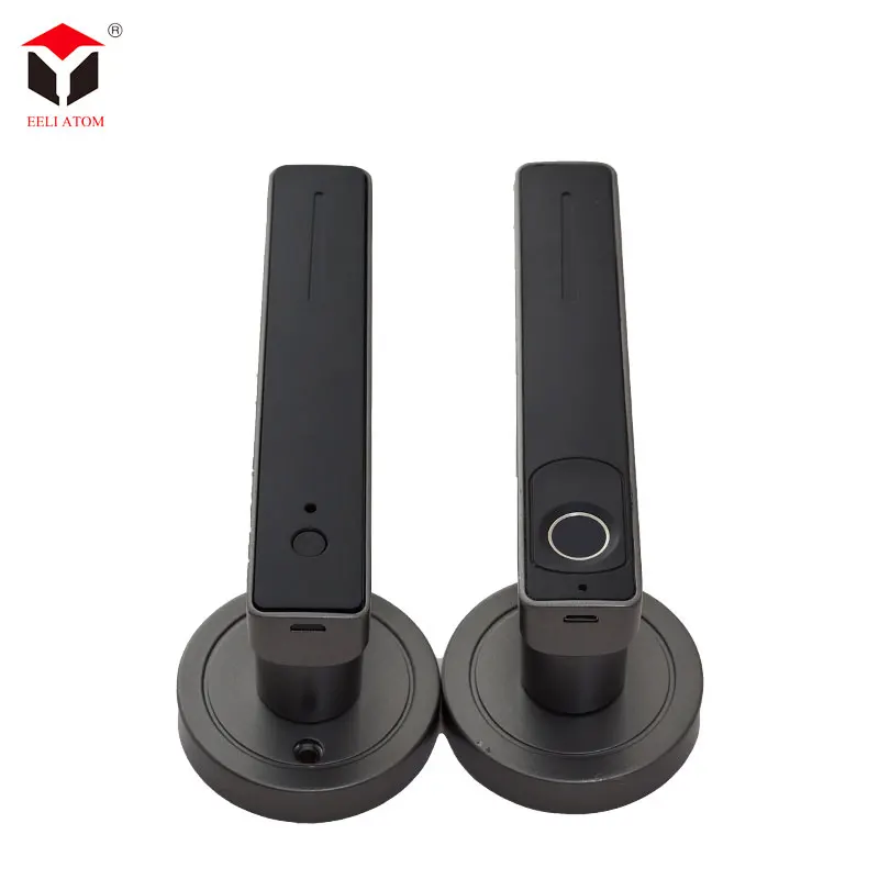Electronic Fingerprint Smart Handle Keyless Opening Door Lock With