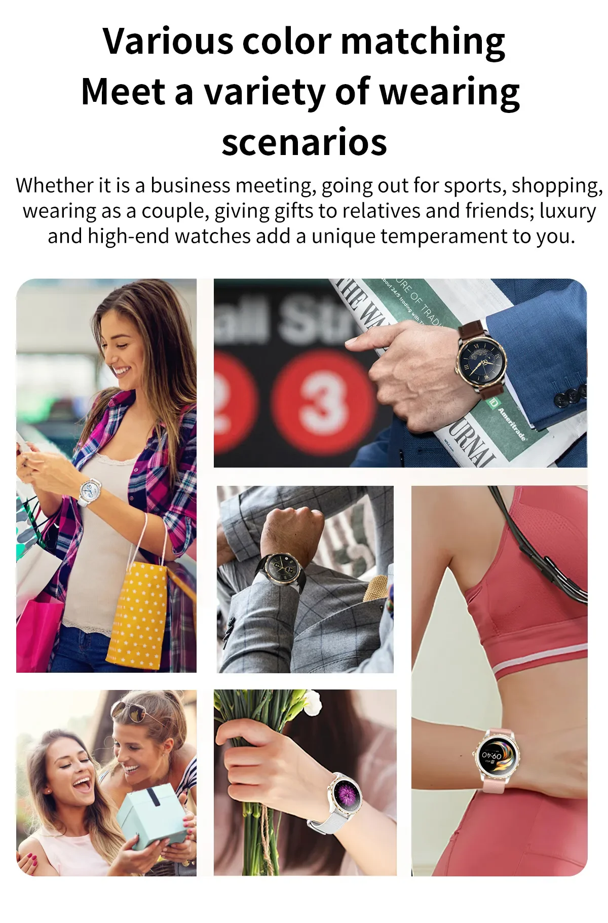 2023 Fashion Smart Watches Fitness Tracker Touch Screen Watch Ip67