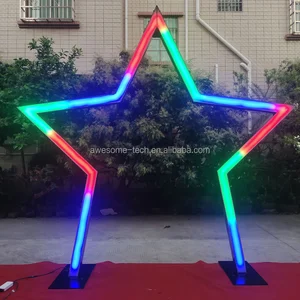 Arrival Geometry RGB LED Light Luminous Tunnel Arch for Wedding Event Party Decoration