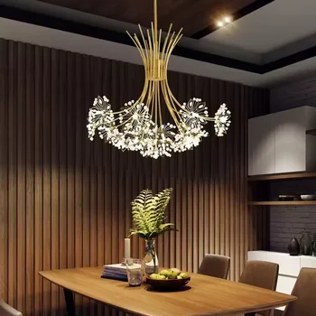 Modern Chandeliers and Suspensions Luxury Flower Chandelier Indoor Decoration Lighting Pendant Light for Dinning Living room