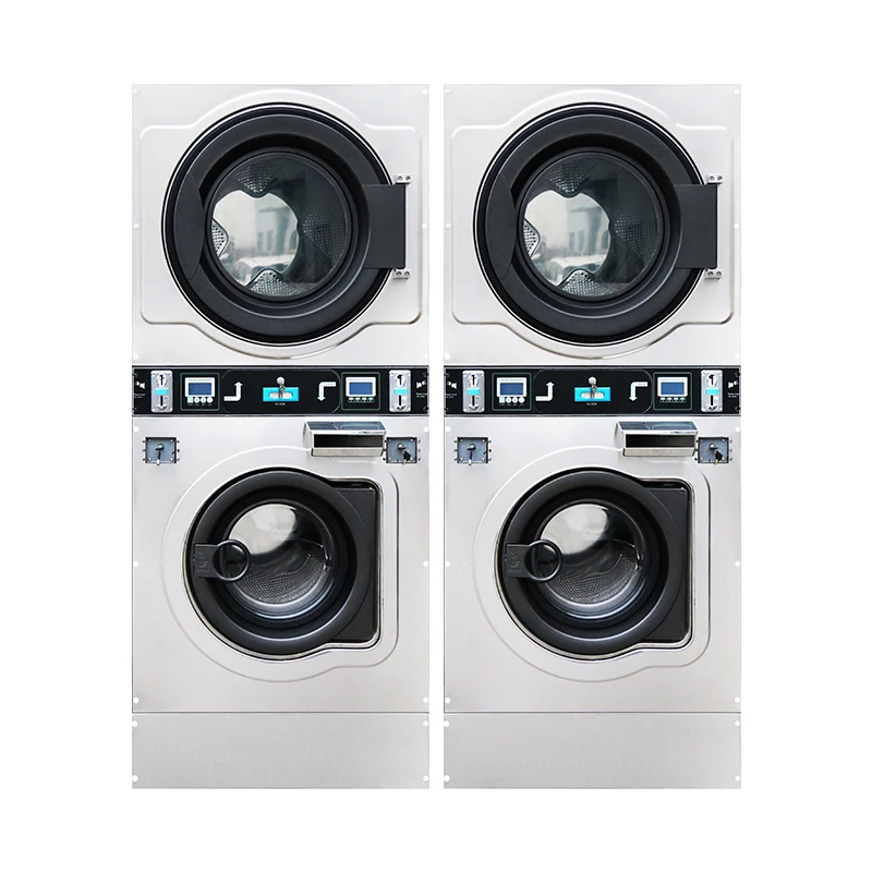 ALANNA Top Popular Laundry Washing Machine for Commercial Use Coin/card/token Washing Machine Dryer