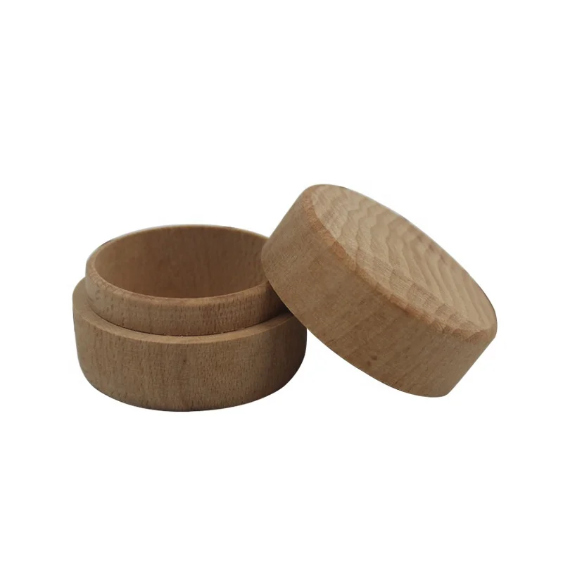 High Quality Beech Wooden Ring Boxes Wood Box Round For Jewelry Buy Unfinished Wood Jewelry