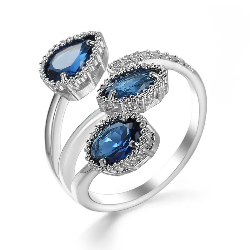 charm diamond sapphire rings