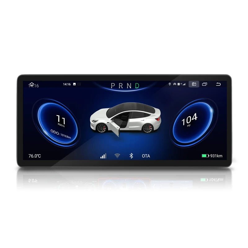 Vjoycar New Tesla Head Up Display LCD 10.25 Inch Instrument Cluster For Tesla Model 3 Y Dashboard Touch Panel with 4G Carplay