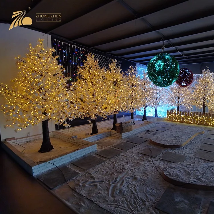 CE ISO9001 RoHS Сертифицированный пользовательский RGB светодиодный Искусственный Декоративный светильник для дерева