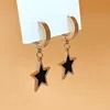 7361 black shell five-pointed star rose gold