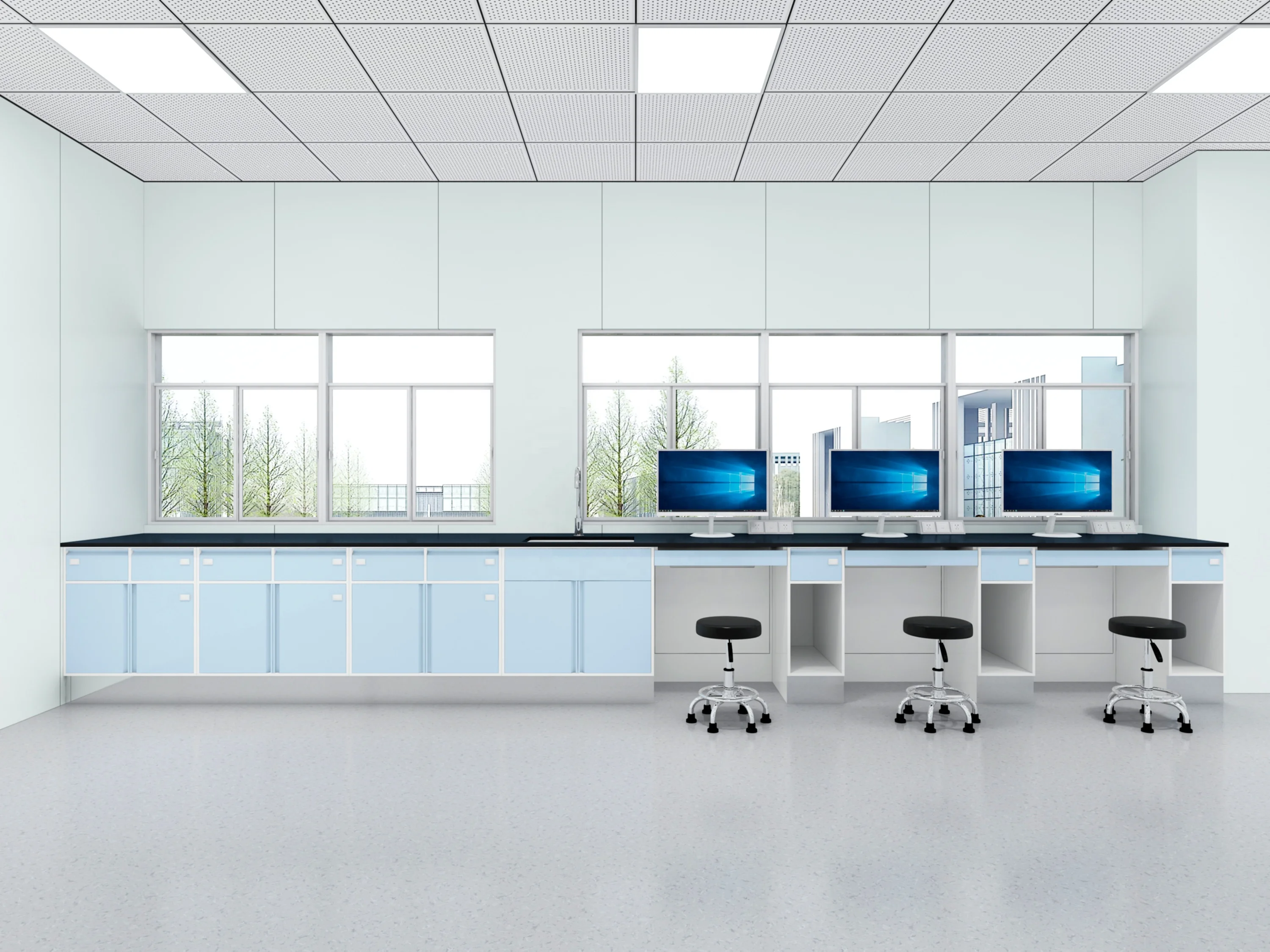 Customized Modern Stainless Steel Storage Cabinet for Hospitals Schools Laboratories-Durable Commercial Use Global Industrial 4