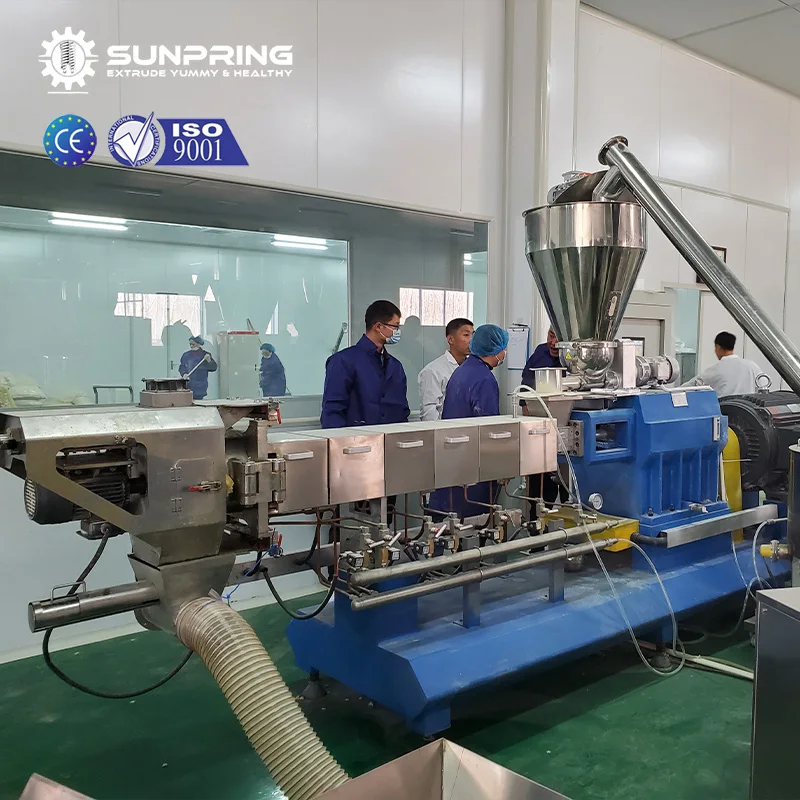 SunPring Cornflakes Machine Breakfast Cereals cheerios Snacks Extruder Breakfast Cereal Manufacturers Machine