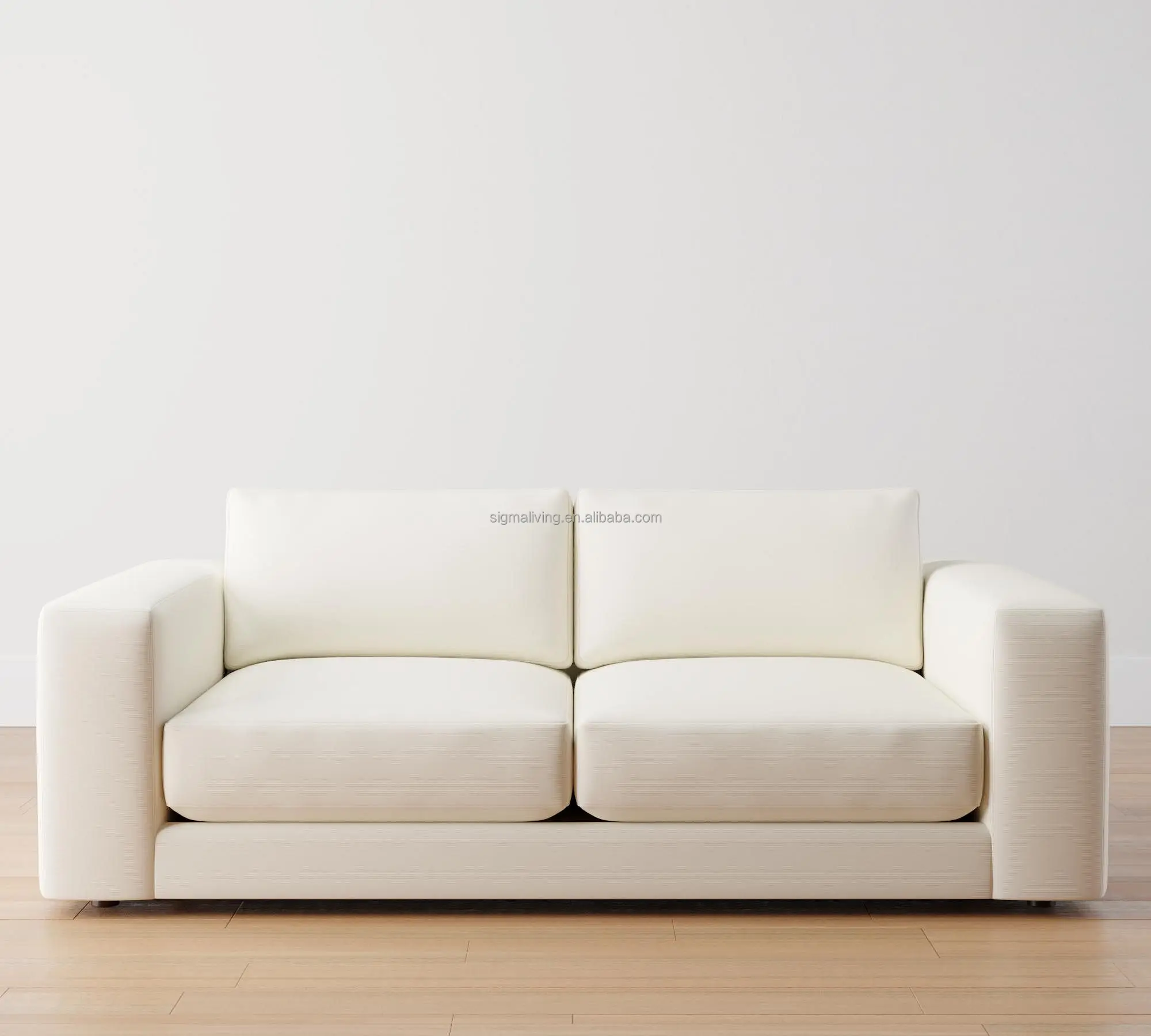 Living room sofa indoor furniture lounge square arm upholstered sofa