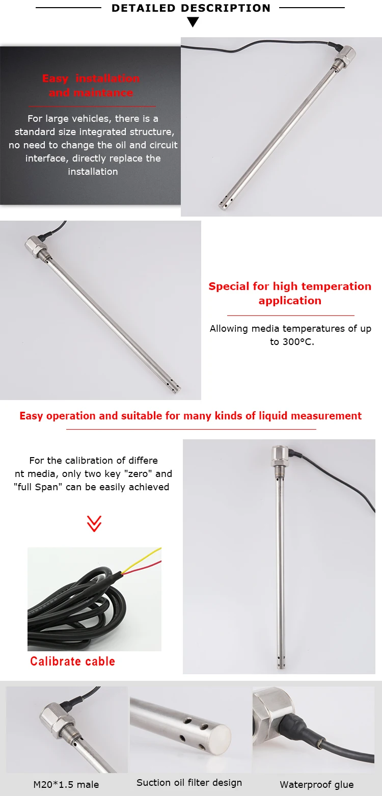 Holykell Factory Capacitive Fuel Level Sensor Aircraft Hpt621 Buy