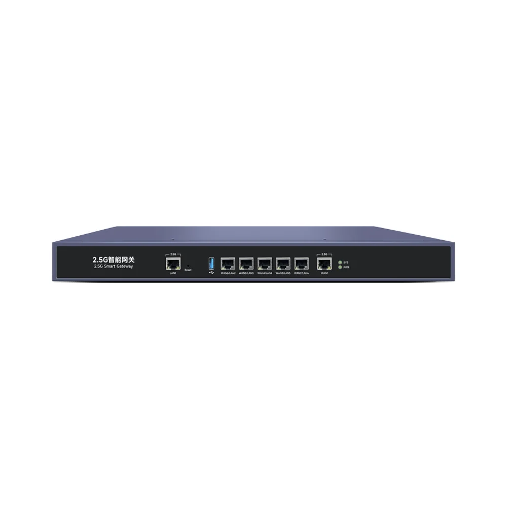 New and Original High-performance CPU 500 Users 5 Port Gigabit Multi-core Multi-WAN Gateway for Wireless AP Controller