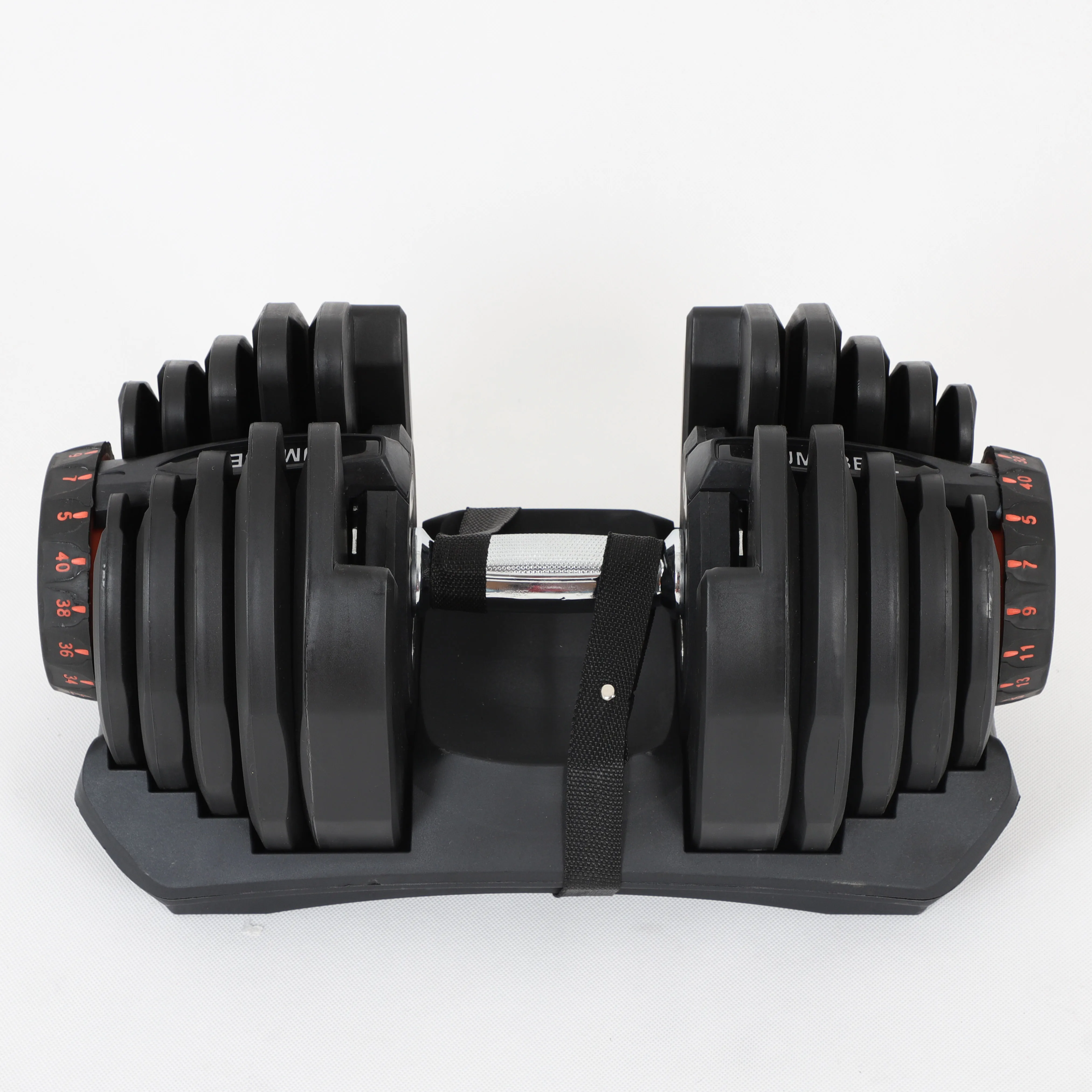 Professional Custom Fitness 40 kg Adjustable Dumbbells 90LB Rubber Lbs  Weights Dumbbells Set