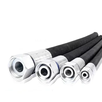 1/2 Inch Flexible Braided Reinforced Fuel Oil Excavator Extruded Hydraulic Rubber Hose