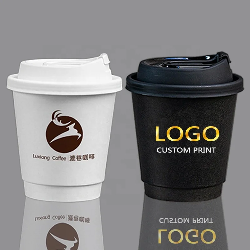 Custom Printed Double Wall Paper Cups - 8oz, 12oz, 16oz