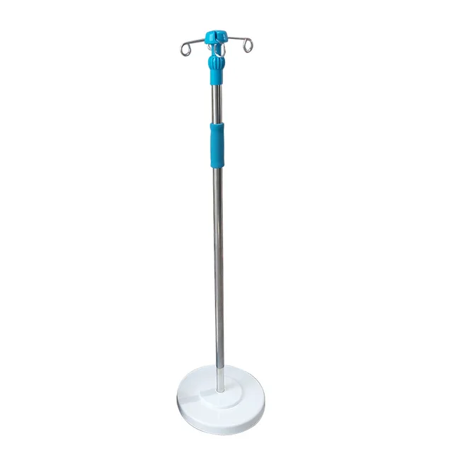 High Quality Height Adjustable Stainless Steel Hospital Bed Pole 3  Iv Pole Drip Infusion Stand