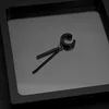 E026-Black 2 (no ear hole earring)