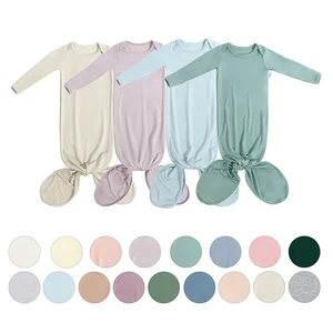 Exclusive Design Bamboo Pajamas Breathable Soft Baby Clothes Boys 0-3 Month Transitional Stage Baby Sleeping Bags Infant Cloths