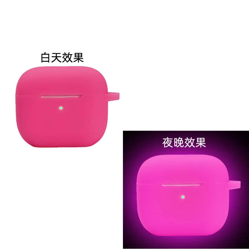 Glow in the Dark Silicon case for Apple Air Pods 4 Glowing in Dark Silicon  Protective Airpod 4 Case