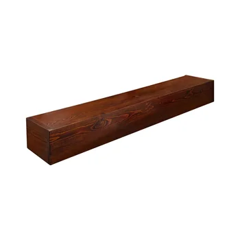 mounted Espresso Rustic Distressed Wood Mantel Shelf Solid Wood Fireplace Mantel Floating Shelf