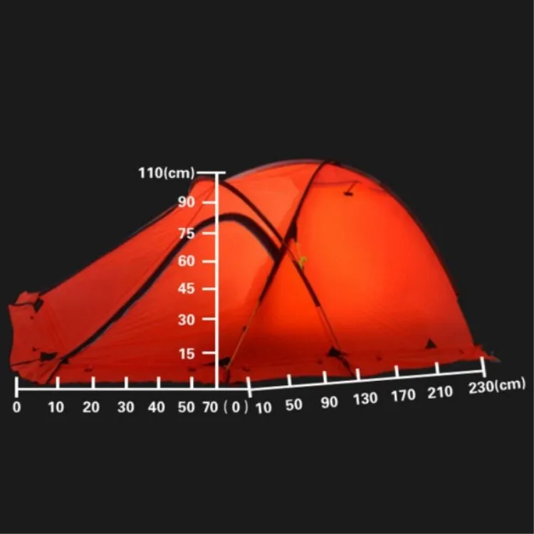 Professional High Altitude Windproof 2 Person 4 Season Aluminum