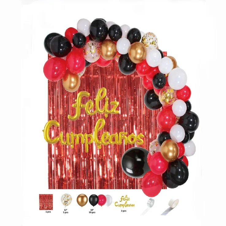 Set Decorazione Compleanno Con Sfondo Fotografico E Palloncini – Telo Per Feste, Fondale Per Foto E Decorazioni A Tema