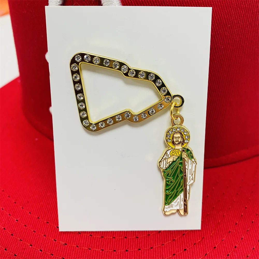 Custom Hat Clips Religion Virgin Mary San Judas Mexico Enamel Pins