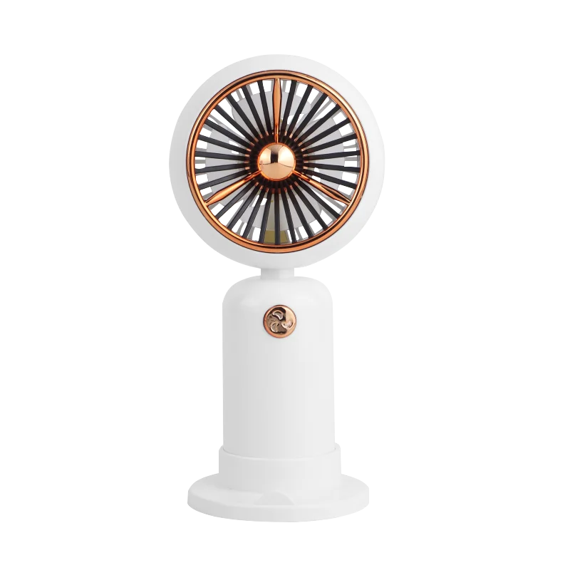 Portable Mini USB Rechargeable Personal Fan Handheld Small Desk Fan Base Eyelash Makeup Travel Car Application Cooling Feature