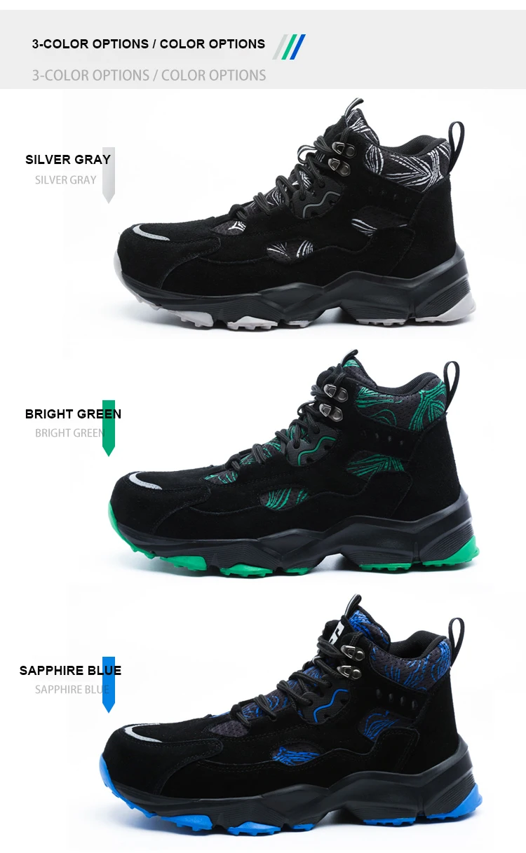 Изготовленные На Заказ Высокие ботинки из воловьей замши со стальным носком непробиваемые сохраняют тепло зимой защитная обувь для мужчин