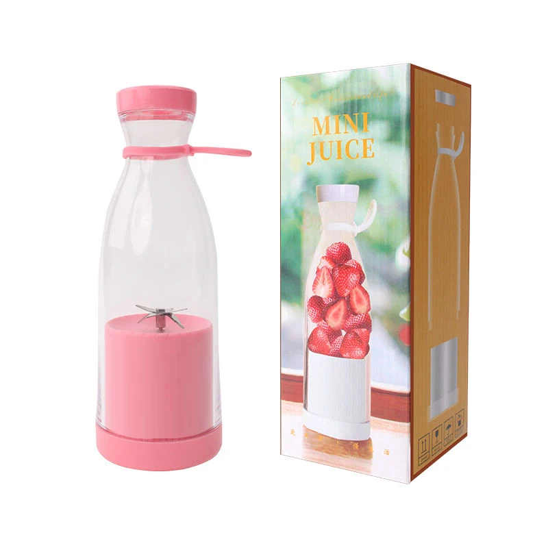 USB Rechargeable Portable Blender with 6 Blades 420ml Mini Home Use Fruit Juicer Cup Machine Electric Powered 15