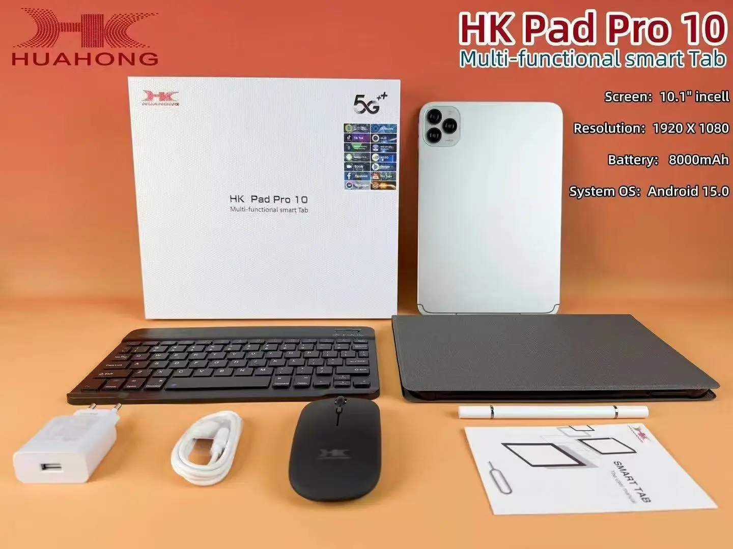NEW HK Pad PRO 10 Tablet - 10.1-Inch - 4GB RAM, 32GB Storage