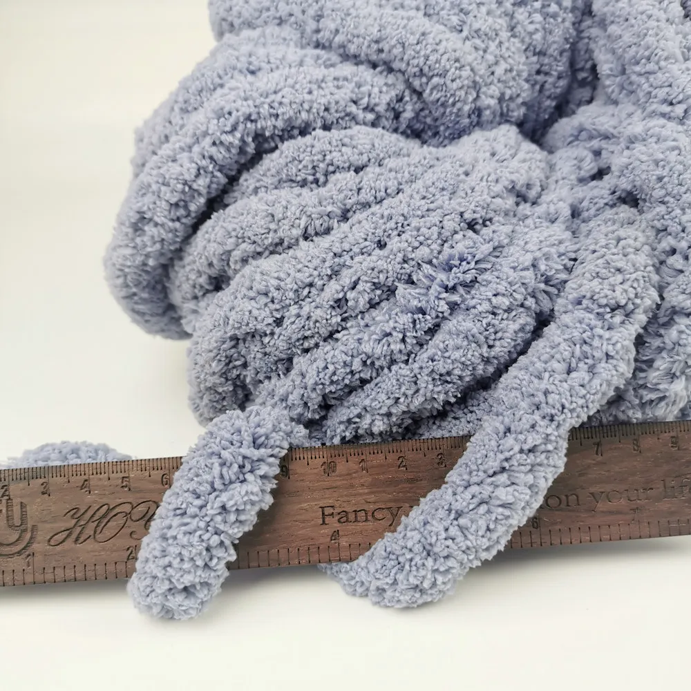 Giant For Arm Knitting Blanket 35yards Chunky Puffy Jumbo Chenille Yarn ...