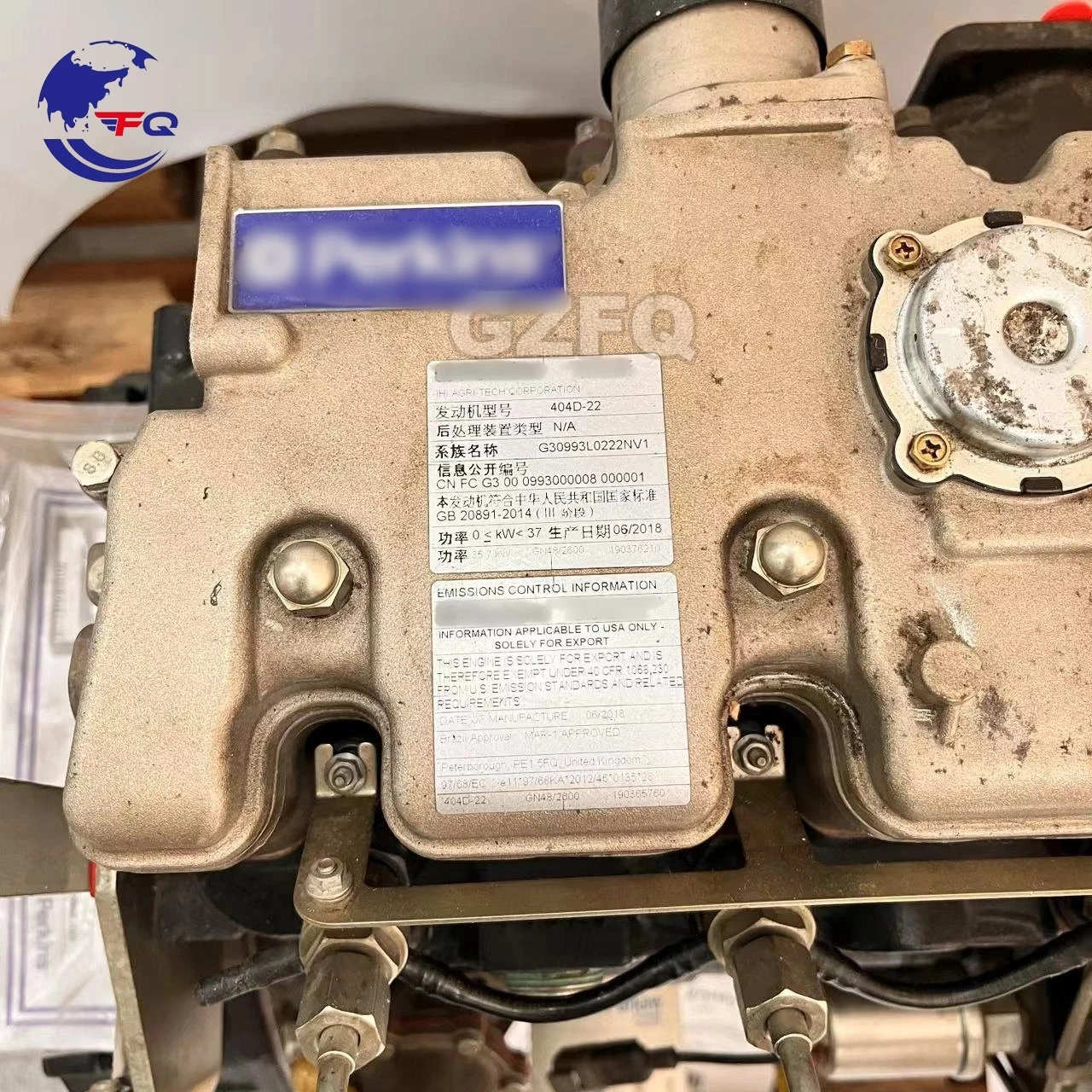 エンダマン Excavator Motor Engine Assembly 35.7KW 404D-22 for Perkins