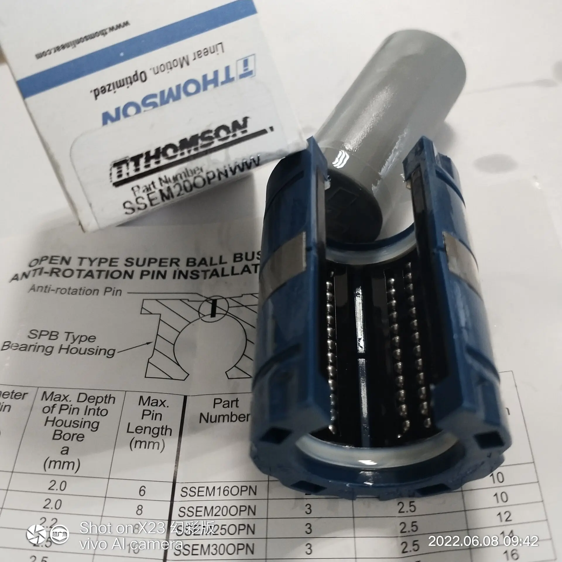 Thomson Linear Ball Bushing Bearing Block SSE M30 OPN SSE M25 OPN SSE M20 OPN