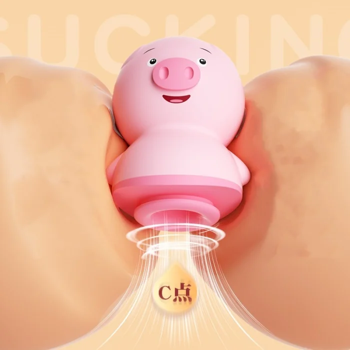 Vibrateur sexy et mignon en forme de cochon, stimulant la langue du clitoris et masseur de mamelons, orgasme rapide, sextoy érotique pour femmes et adultes._voghion.com