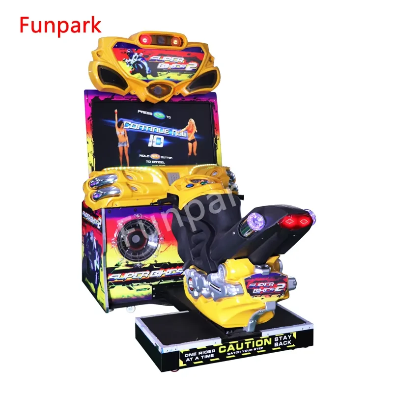 ワンストップアーケードセットアップ FF スーパーモーターサイクルシミュレーター レーシングゲームコンソール テーマパーク用屋内プレイグラウンド