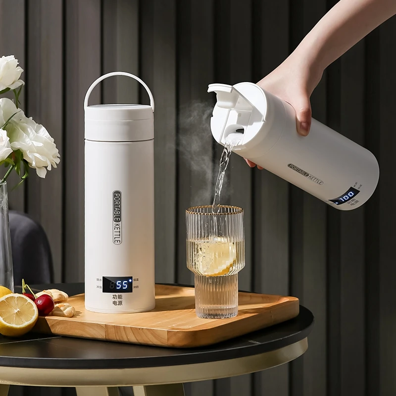 Portable Electric Water Bottle Portable Mini Kettle Chcyus
