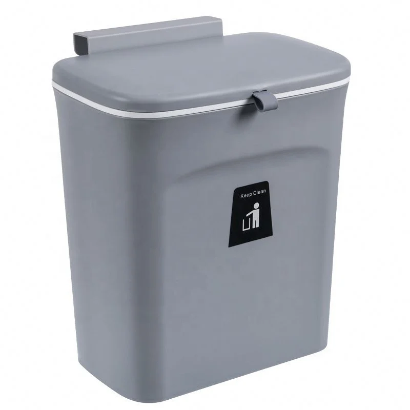kitchen garbage can wall mounted waste bin with lid hot selling