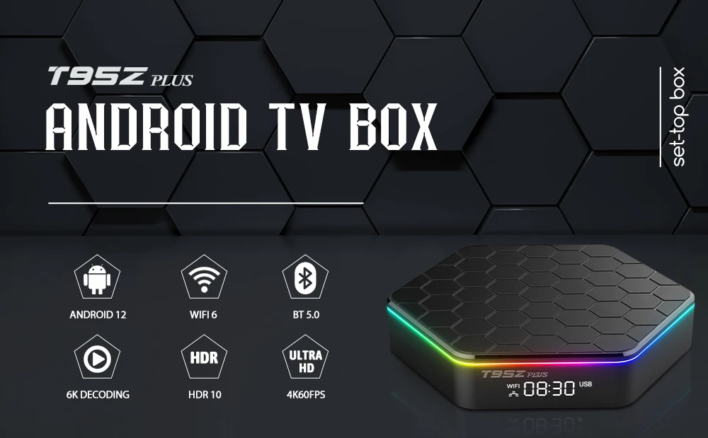 ANDROID - 彩夏 Android 12 TV Box T95Z Plus - Allwinner H618, 4GB RAM