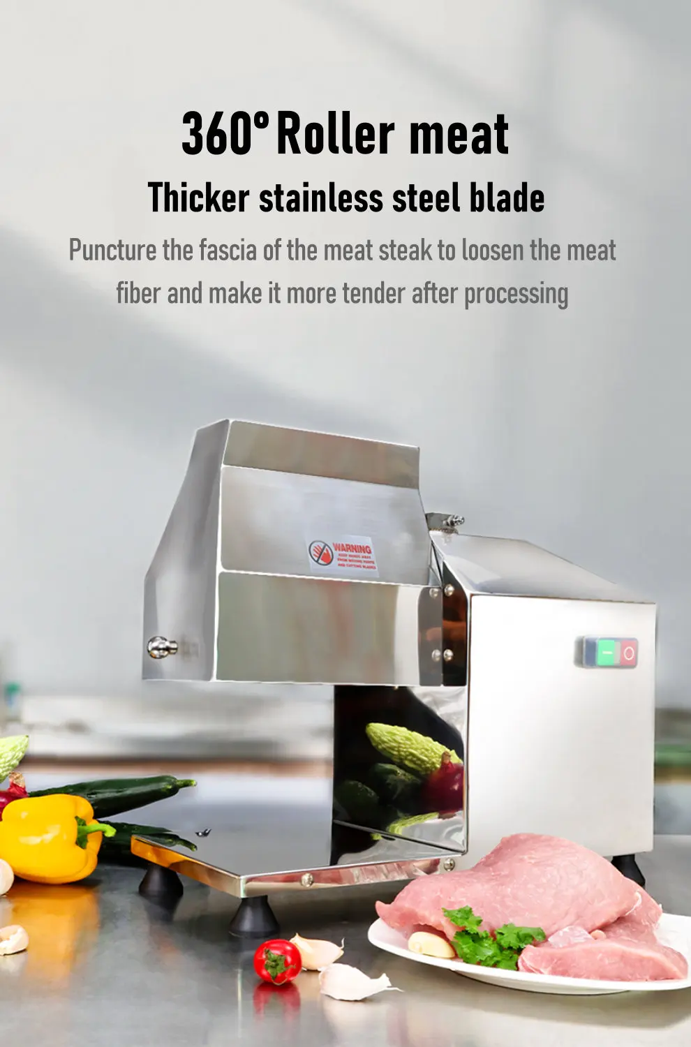 Asaki Factory Electric Meat Stripper Stainless Steel Meat Tenderizer ...