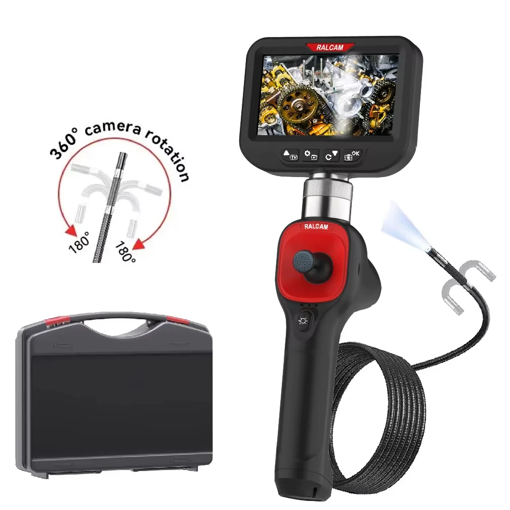 F606B Waterproof Industrial Borescope - IP67 Metal Hose for Sewer