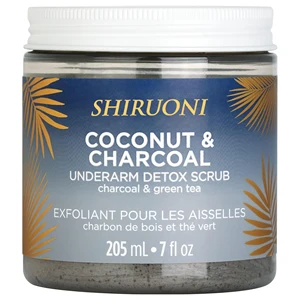 Private Label Underarm Body Scrub Gentle Exfoliating Soothes Claming Moisturizes Coconut Charcoal Underarm Detox Scrub