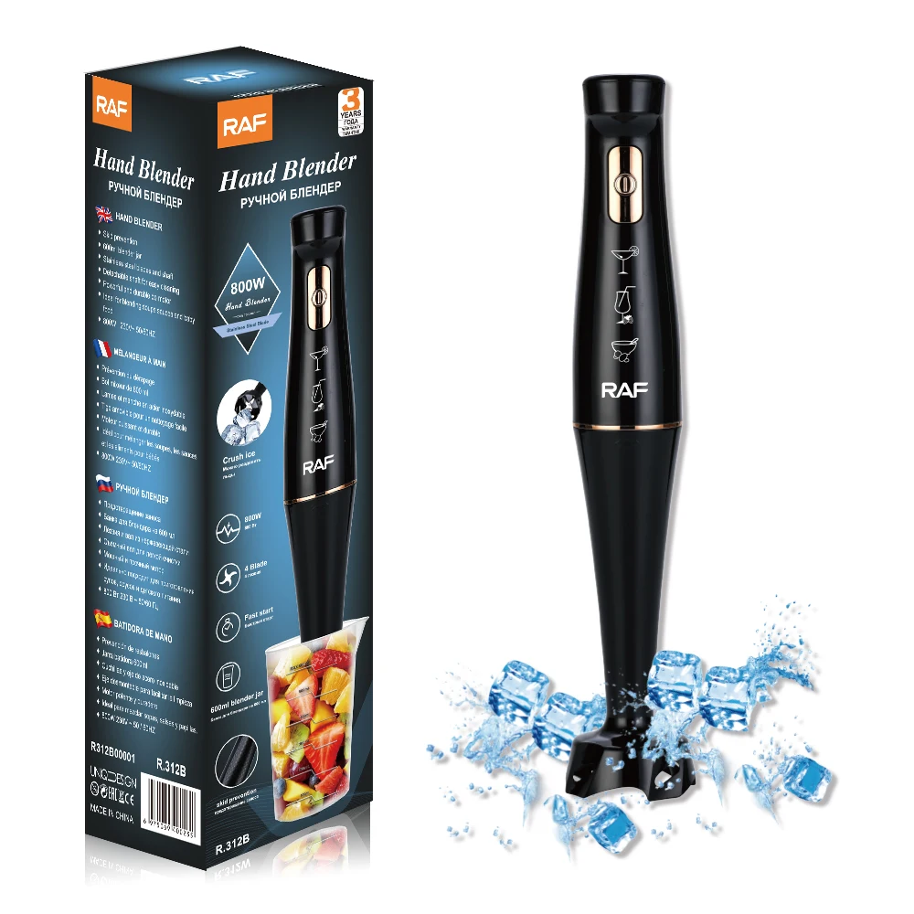 Speed Immersion Blender Hand Set Professional Mixer Grinder 800W Mini Portable Hand Blender