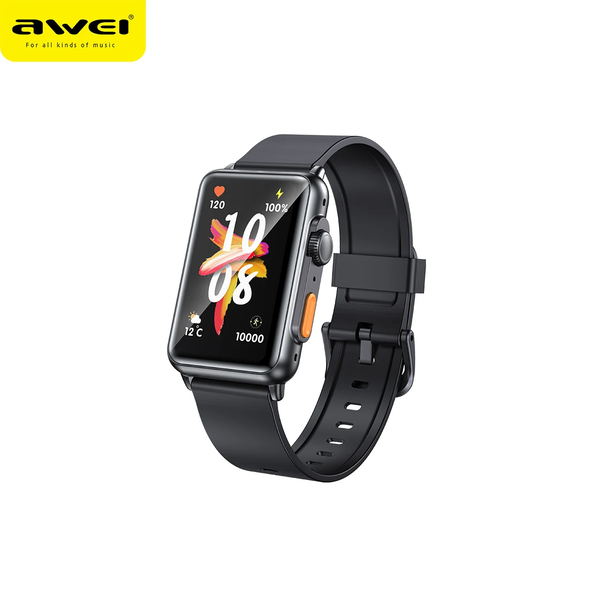 Awei 2023 Smart Watch Fitness, Touch Screen, IP67 Waterproof