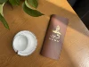 Brown Faux leather Cafe Logo