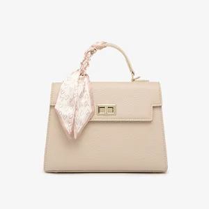 2026 factory custom logo vegetarian women's handbag wallet fashionable high quality Pu elegant luxury lock ladies hand bags