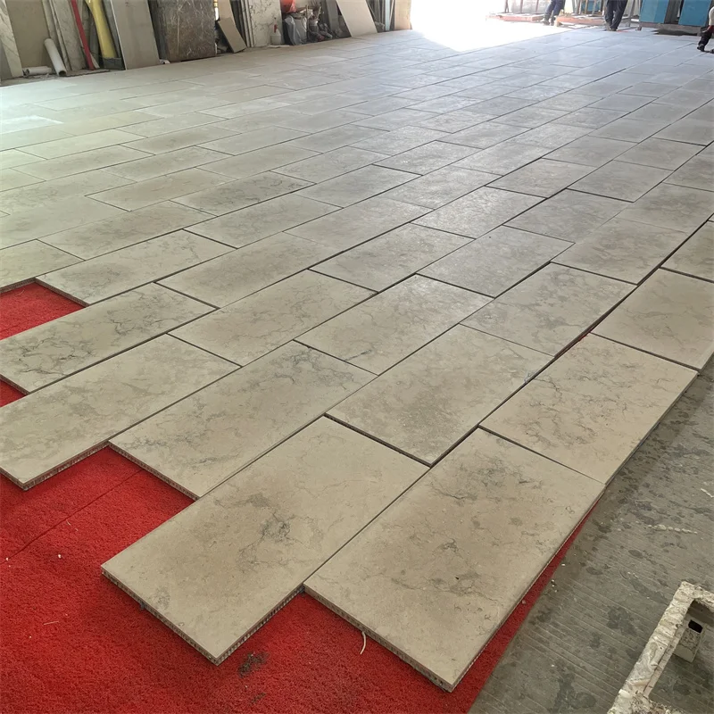 product modern natural stone beige marble cut to size marble aluminum honeycomb composite panel-3