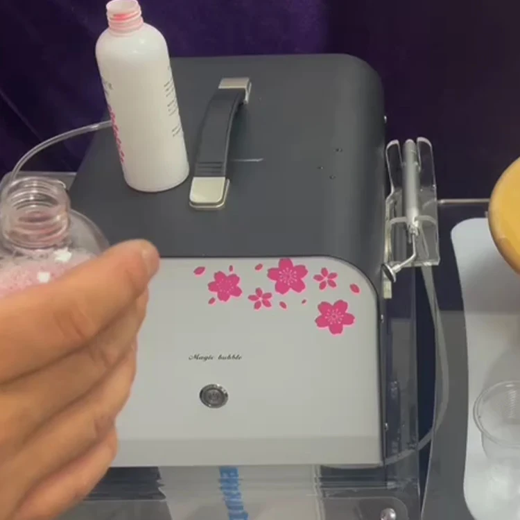 Portable Automatic Oxygen Facial Cleaning Machine Waterproof Skin Care Exfoliators for Head