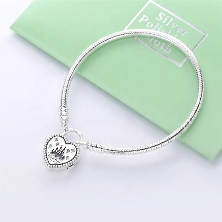 19cm Open Heart Bracelet in Sterling Silver
