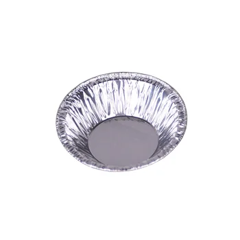 Laixin Disposable Aluminum Foil Flan, Pie, Tart Container Flan Cups Pie Tray