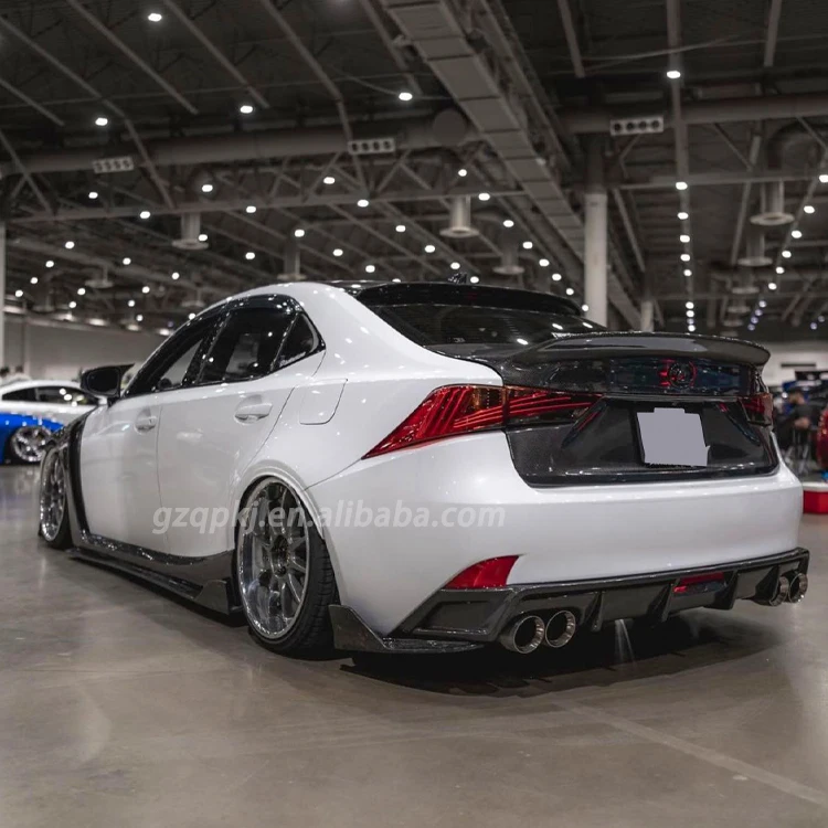 Carbon Fiber With Light Rear Spoiler Diffuser After The Angle For 2013